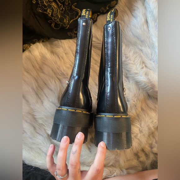 Dr. Martens 2976 Max leather platform Chelsea boots chunky lug sole goth punk 🦇 - Picture 10 of 12